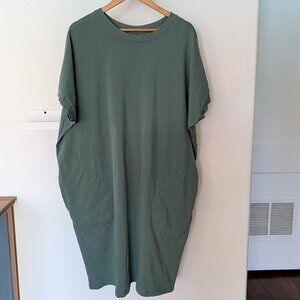 Universal Standard Elizabeth Easy Dress w Pockets Womens S 14-16 Plus Aquamarine